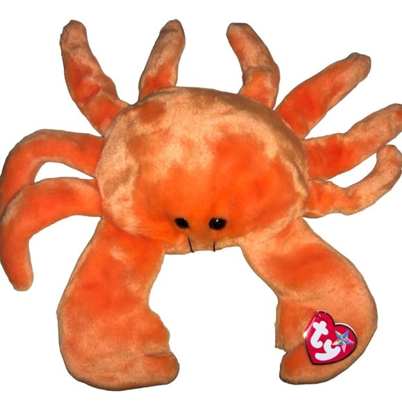 Ty Beanie 14" BUDDY "DIGGER" Orange Crab 5" Arms 4" Legs Stuffed Toy - Picture 10 of 12